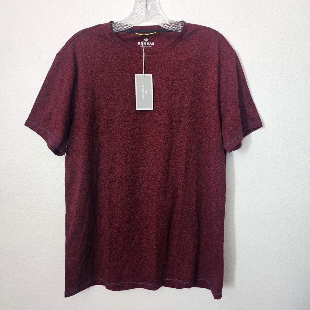 New! Bombas Red Athletic T-Shirt‎ Men's Size Medium